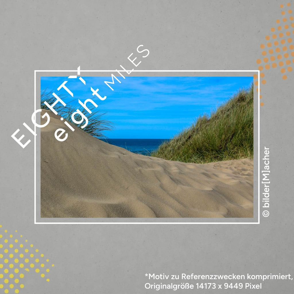 Wandbild einer Düne mit dahinterliegenden Meer