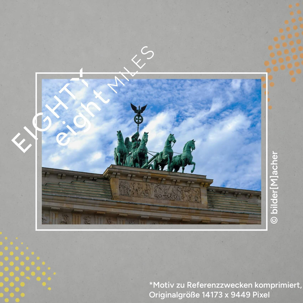 Wandbild der Quadriga auf dem Brandenburger Tor