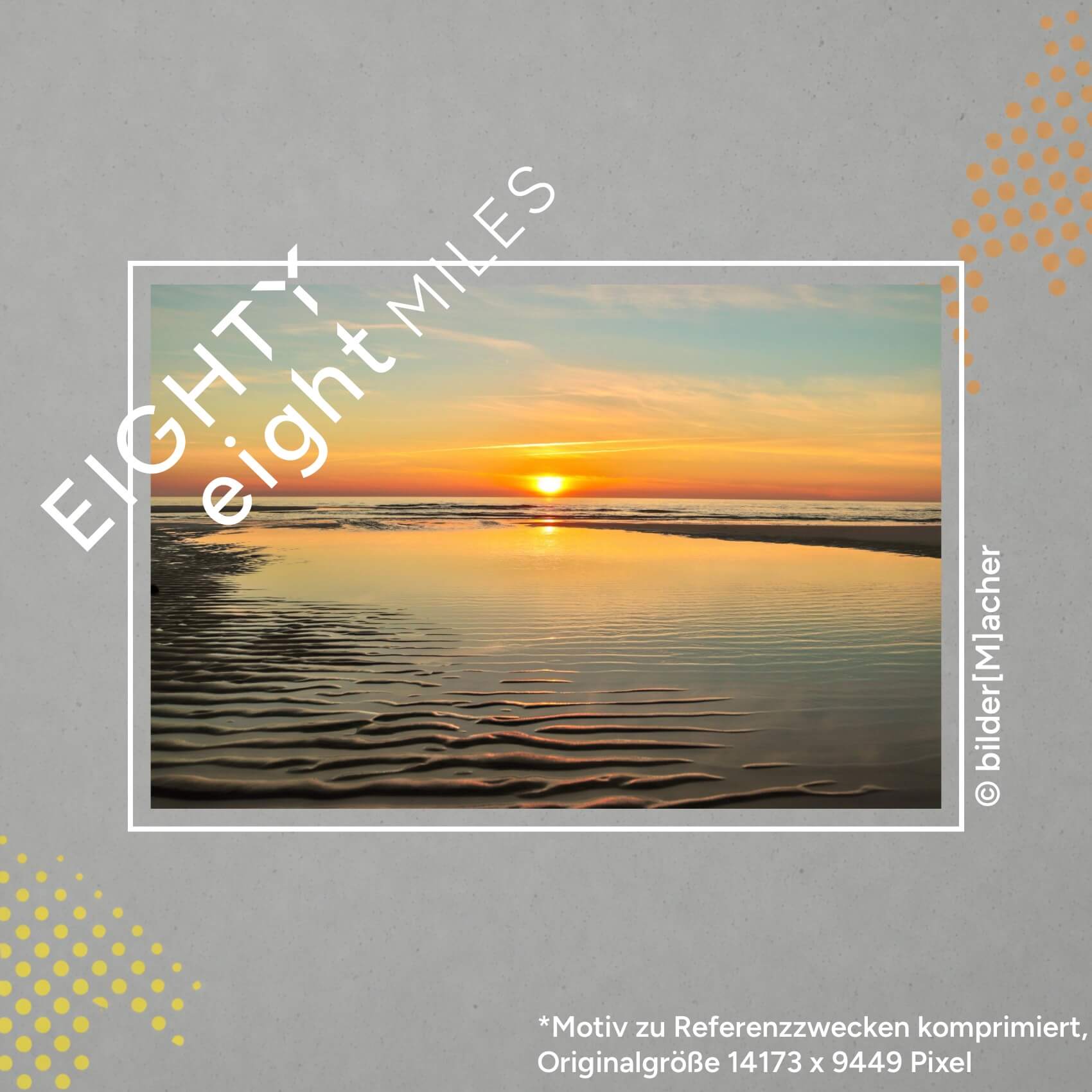 Wandbild eines Sonnenuntergang am strand