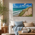 [ai-modified;e:living-room] DMC Masterpieces: Zwischen Himmel und Brandung in einer Wohnsituation