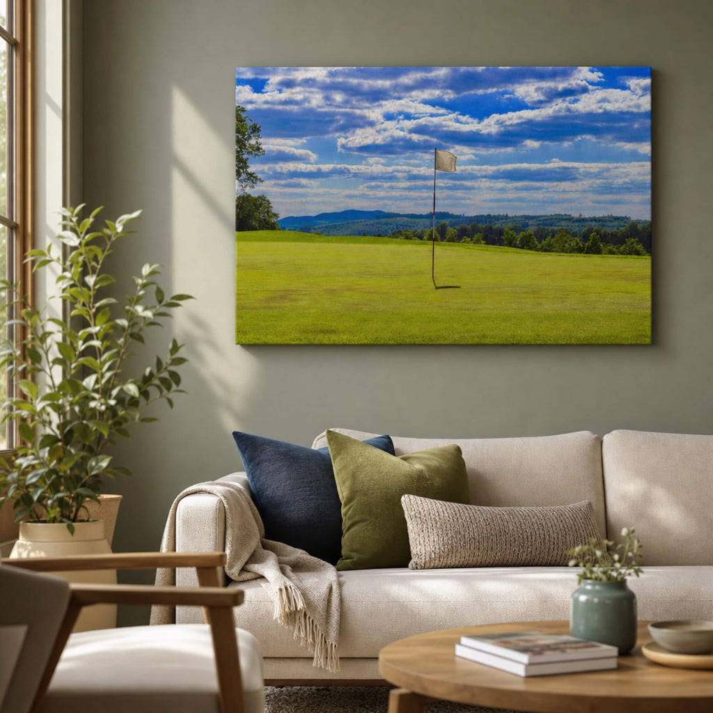 [ai-modified;e:living-room] Wandbild DMC Masterpieces: Birdie in einer Wohnsituation