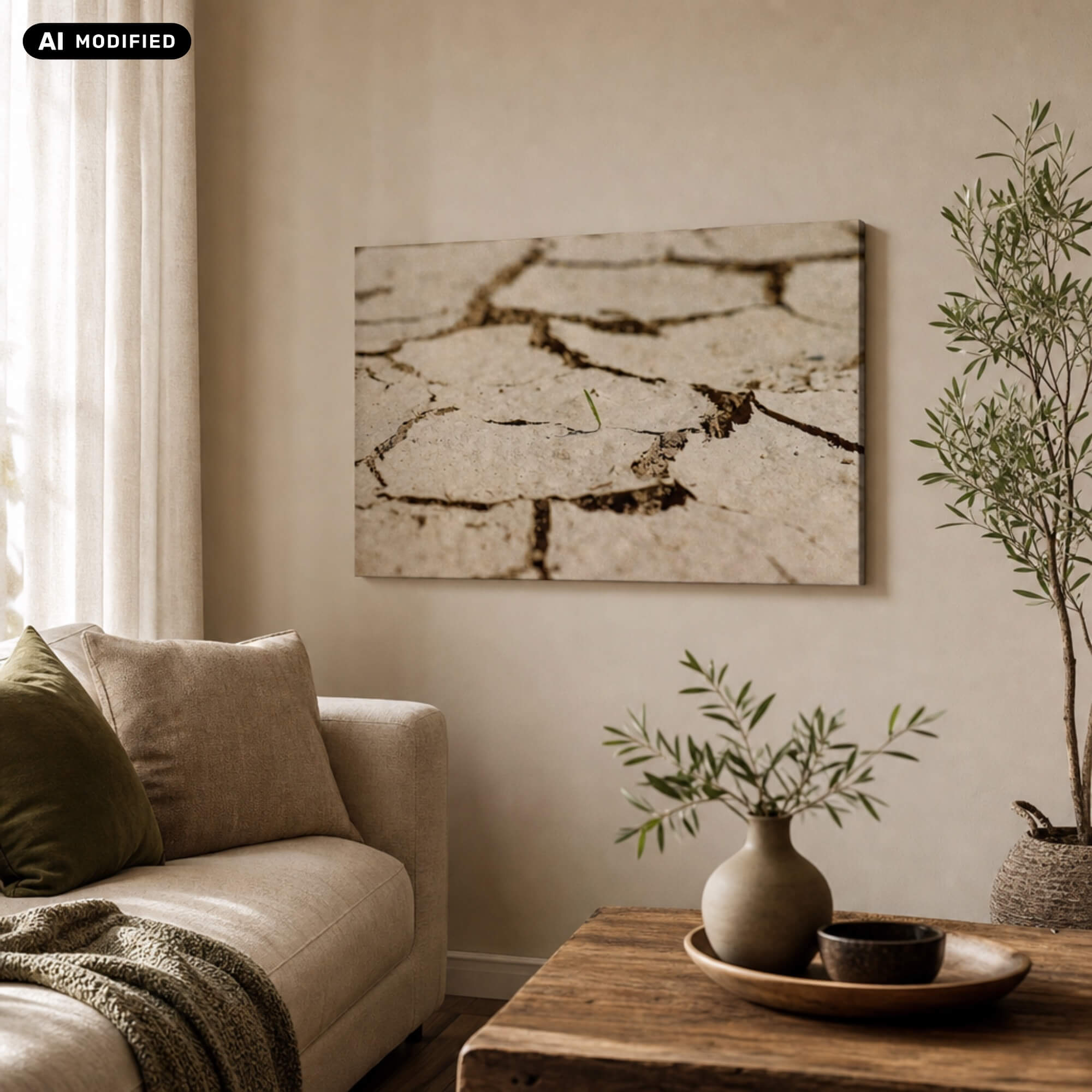 Wandbild DMC Materpieces: Hope in einer Wohnsituation