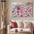 Wandbild Maischnee in einer Wohnsituation