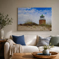 [ai-modified;e:living-room] 88Miles Wandbild Leuchtfeuer in einer Wohnsituation