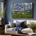 Wandbild:DMC Masterpieces: Blütenblick in einer Wohnsituation