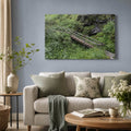[ai-modified;e:living-room] In einer Wohnsituation ist das 88Miles Wandbild: Neue Wege