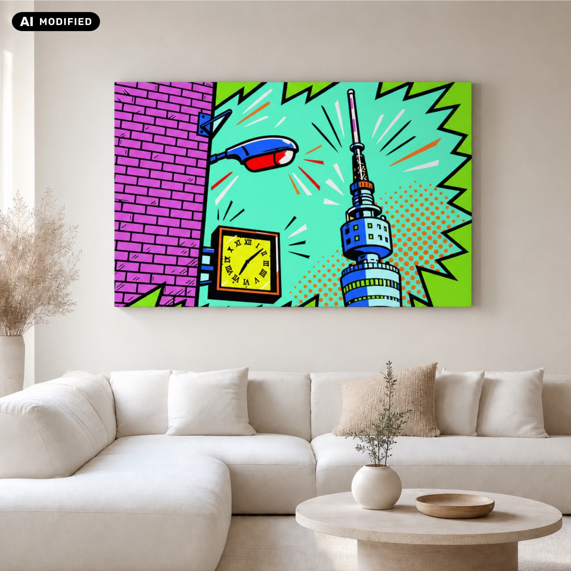 Wandbild Dortmund: Florianturm meets Popart
