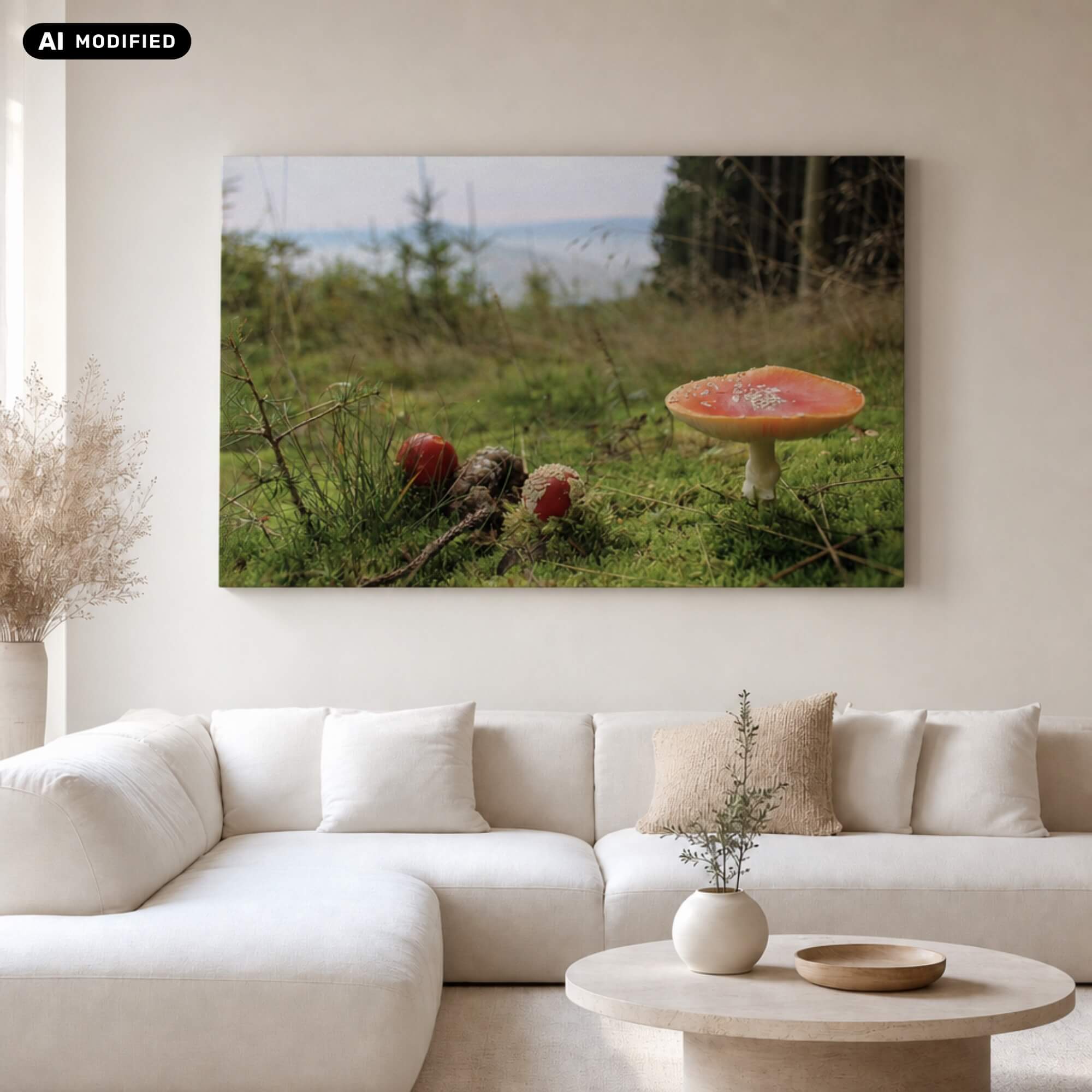 Wandbild DMC Masterpieces: Pilz mit Ausblick