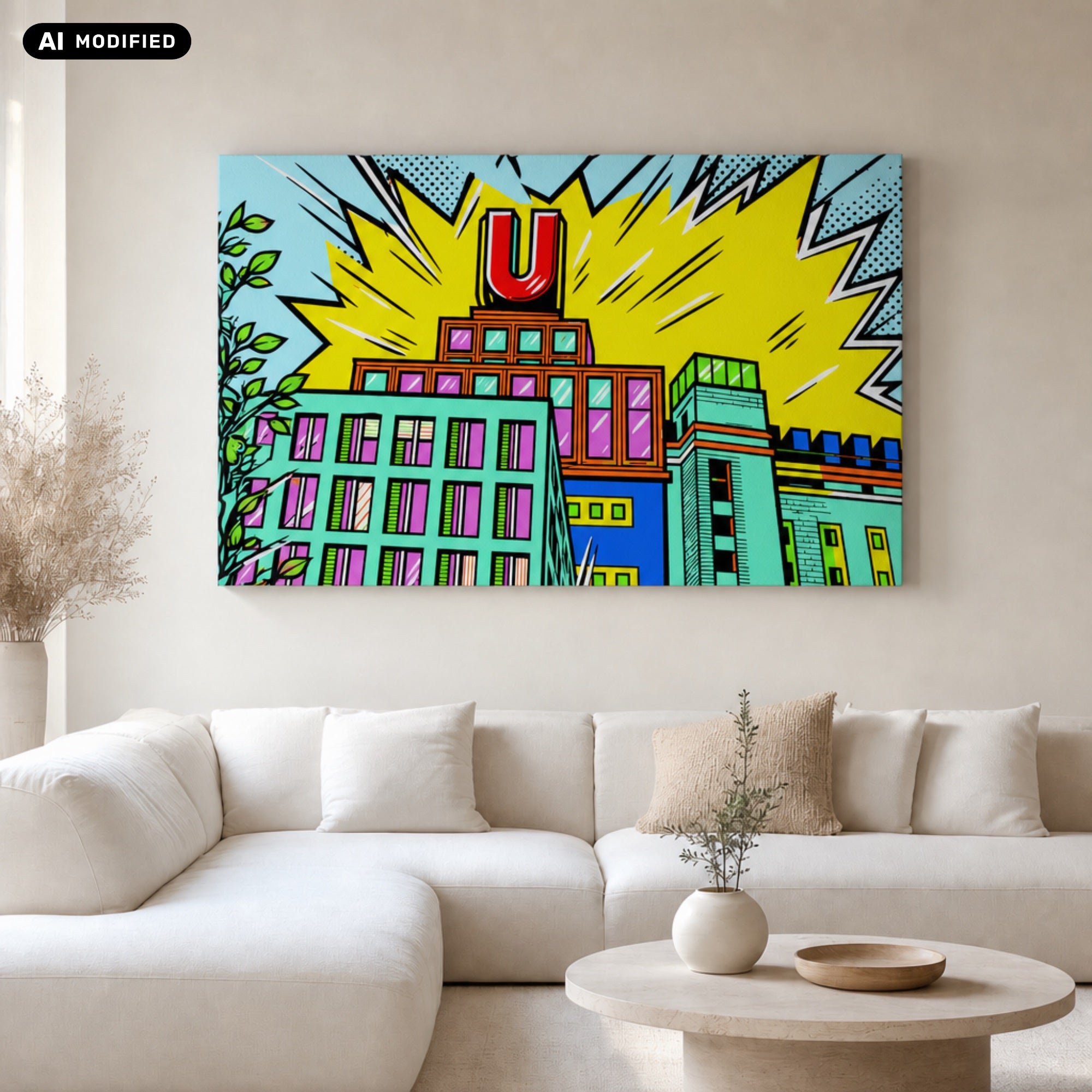 Wandbild Dortmund: Dortmunder U meets Popart