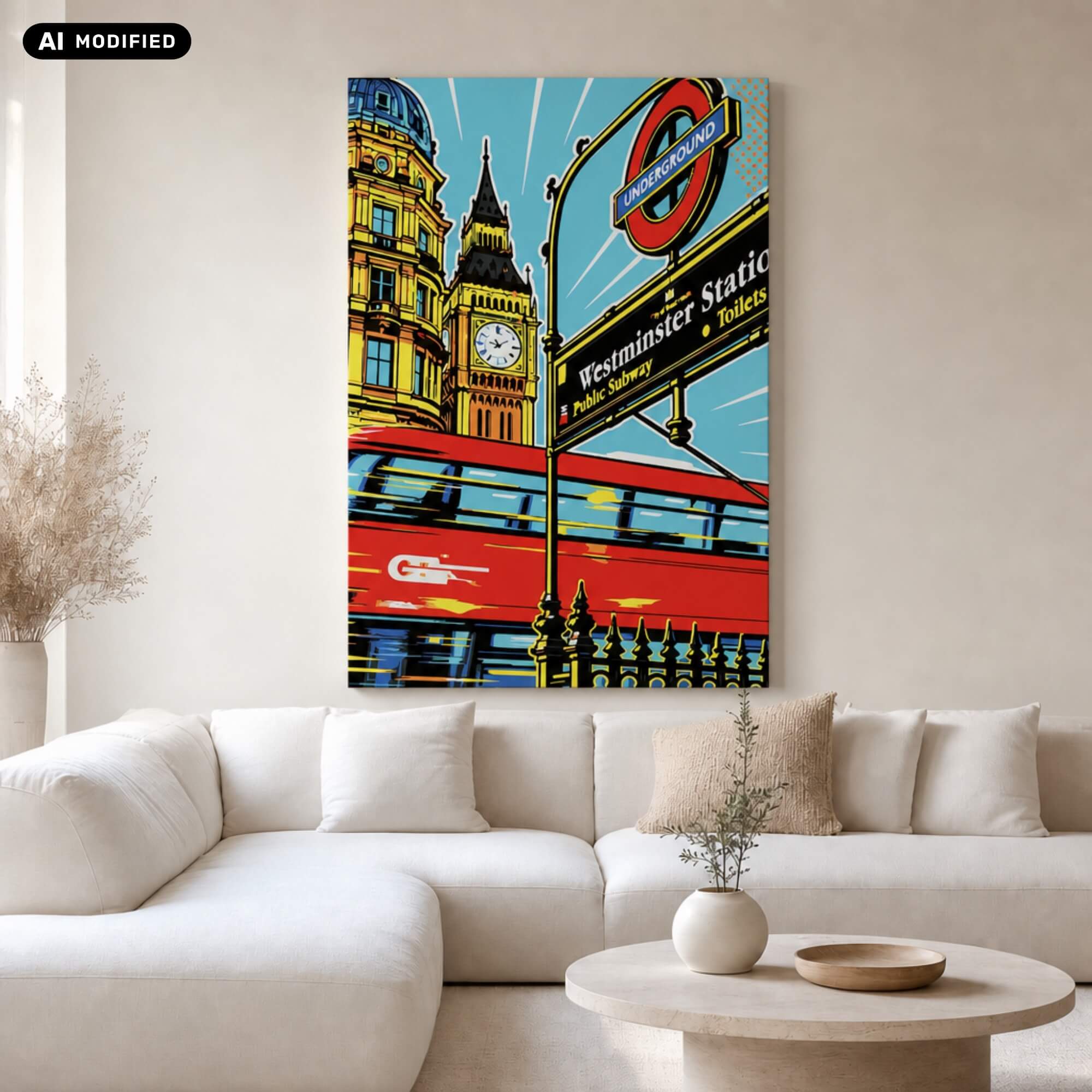 Wandbild London meets Popart